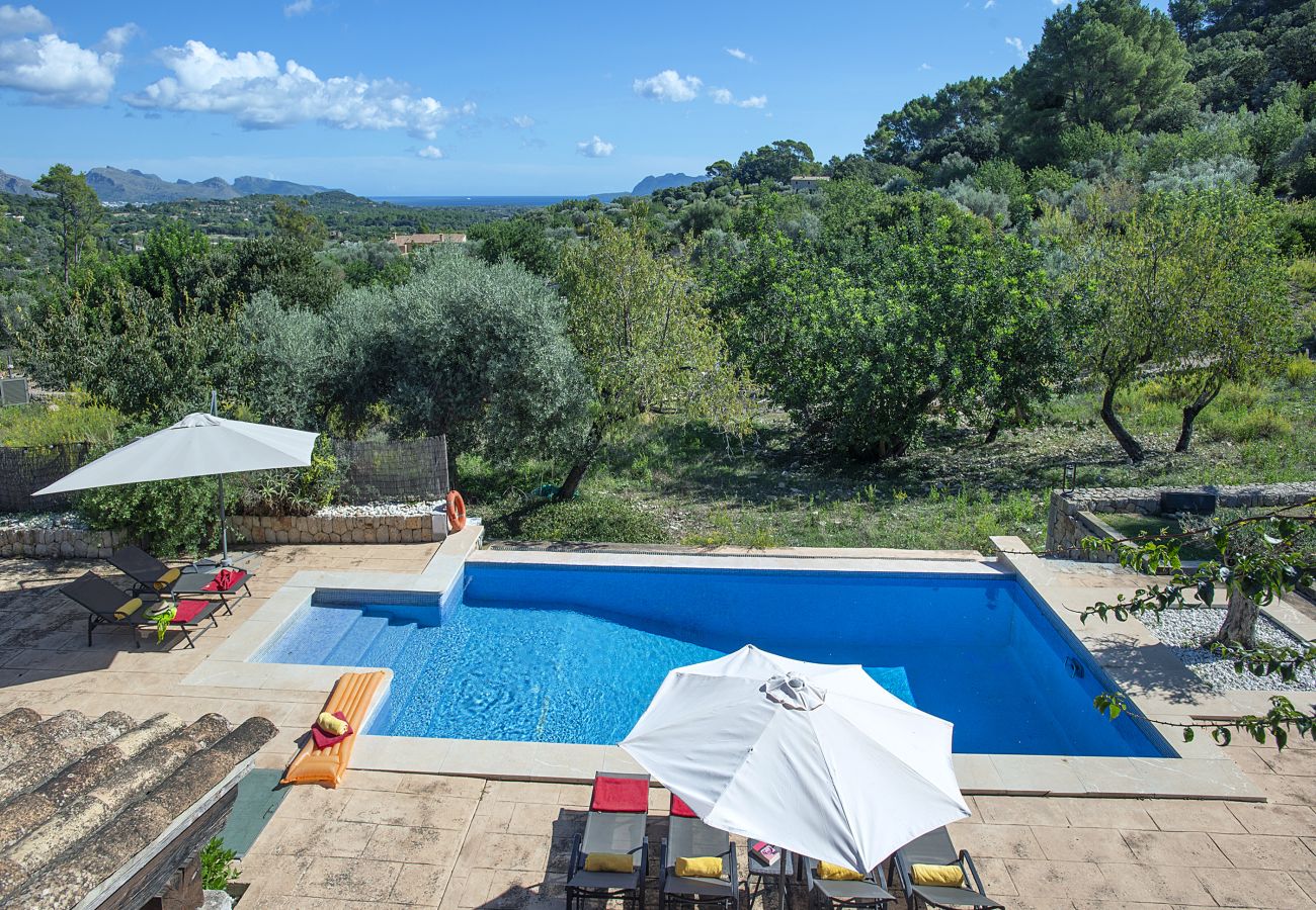 Villa in Pollensa - FINCA CAN MORRO - BEZAUBERNDE AUSSICHT